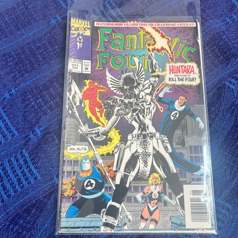 Marvel Comics Fantastic Four #377 Huntara has come to kill the Four!
